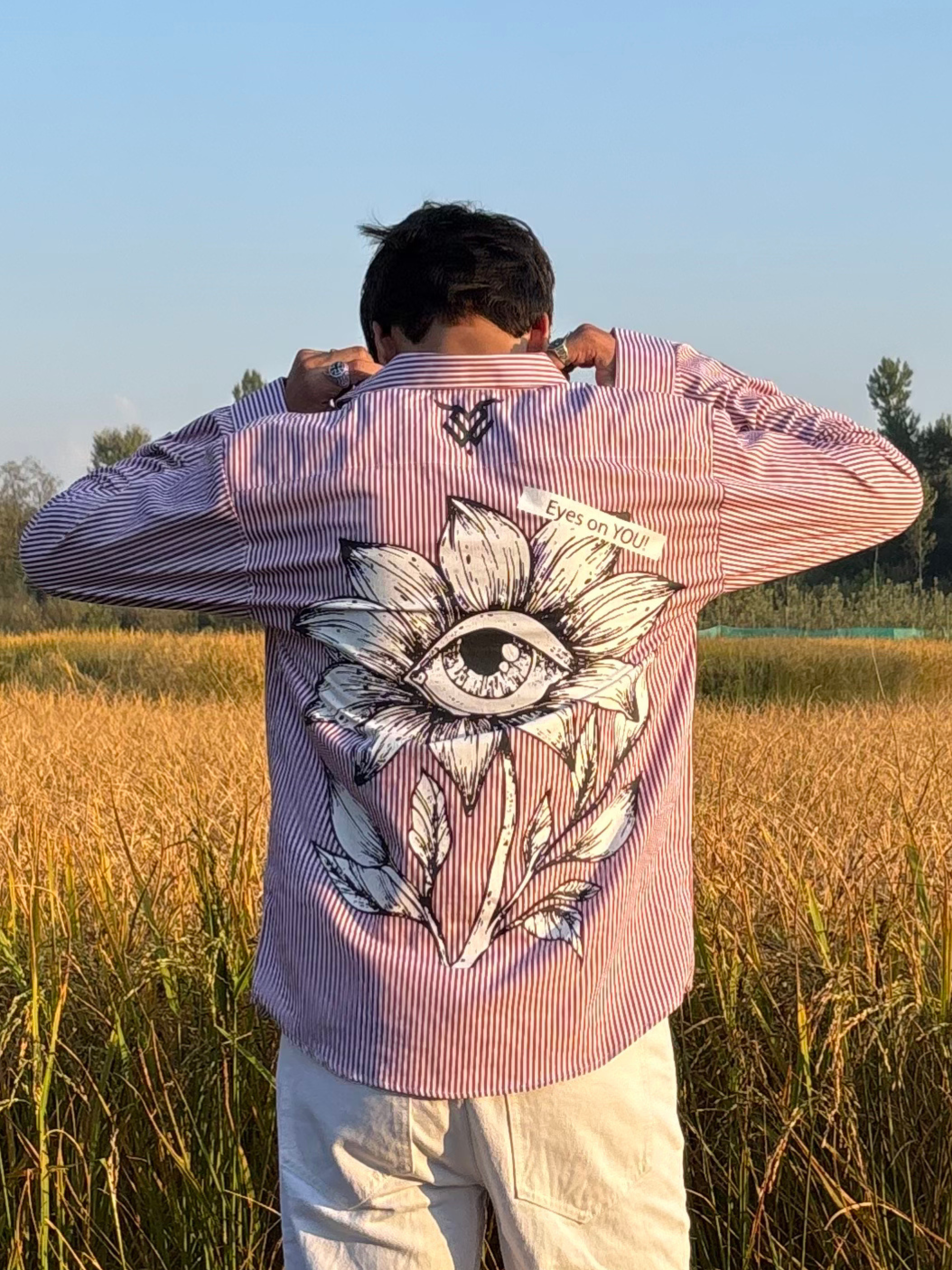 ‘Eyes on You’ Striped Shirt