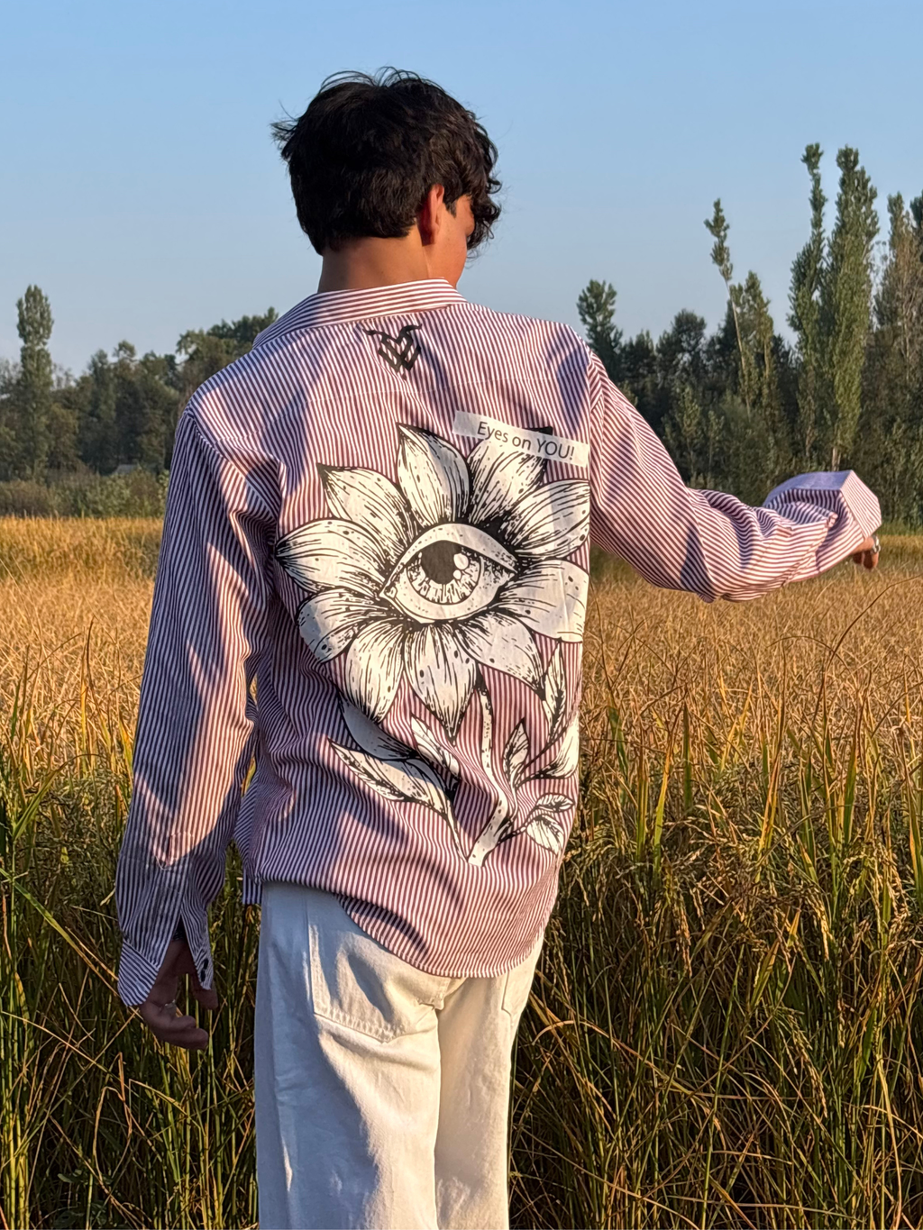 ‘Eyes on You’ Striped Shirt